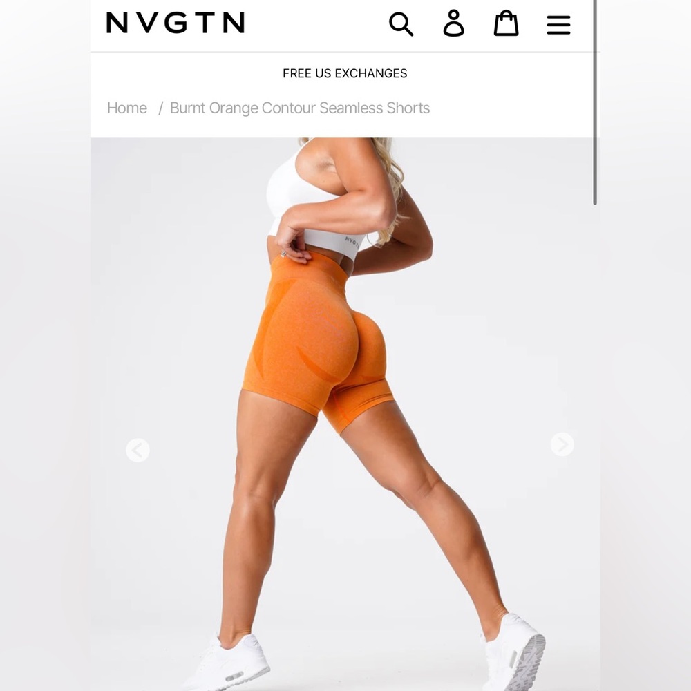 Burnt Orange Contour Short